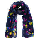 Large Rainbow Foil Butterflies Scarves