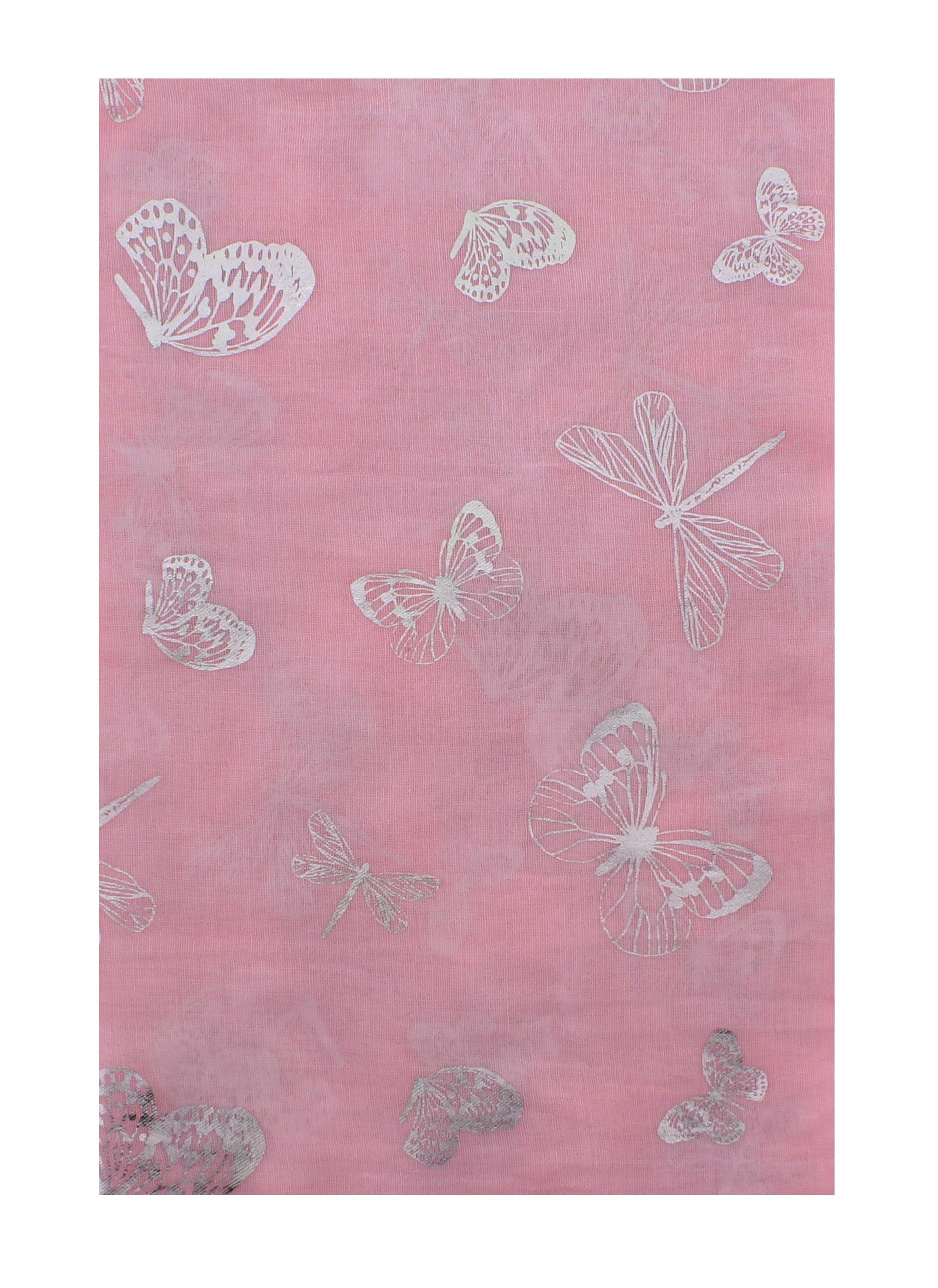 Silver Foil Butterflies Scarves