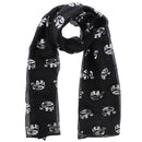 Silver Foil Elephants Scarves