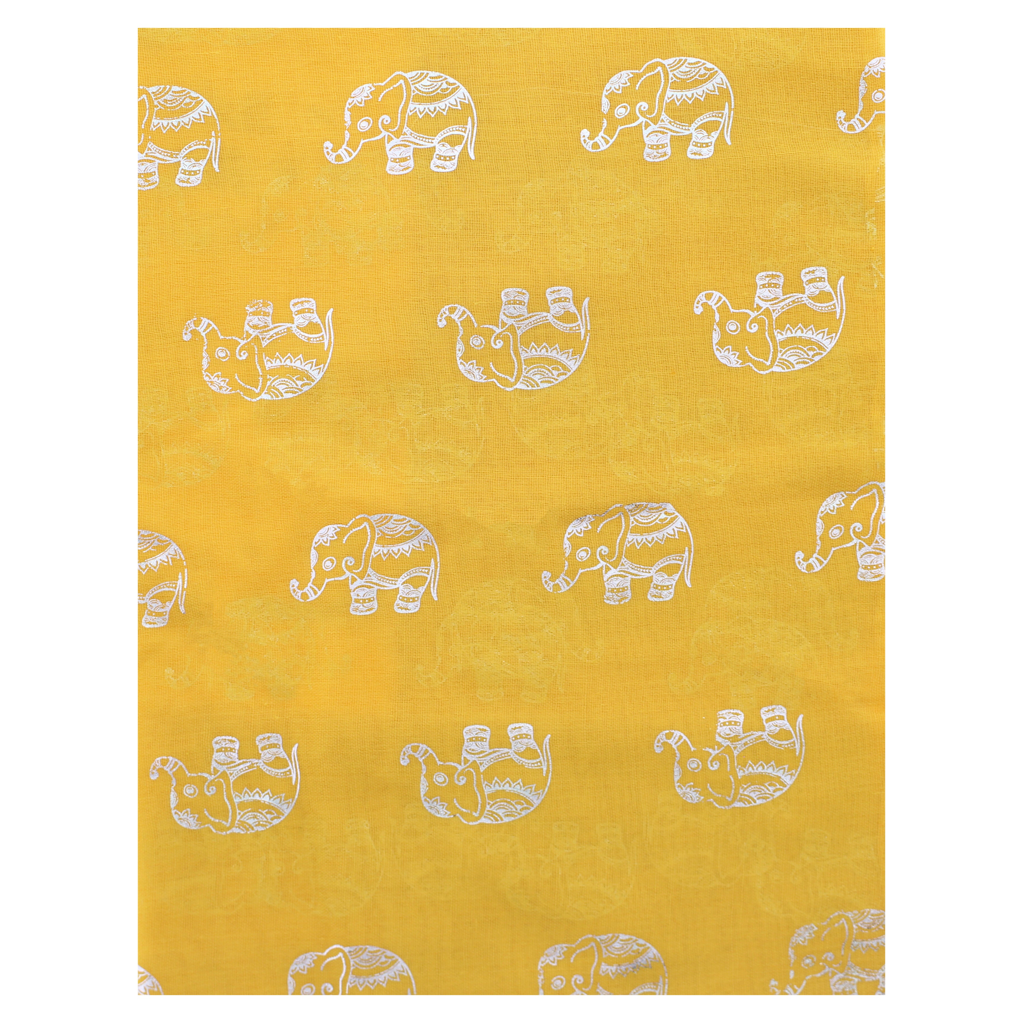 Silver Foil Elephants Scarves