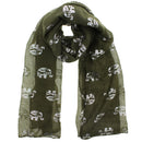 Silver Foil Elephants Scarves