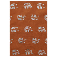 Silver Foil Elephants Scarves