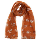 Silver Foil Elephants Scarves
