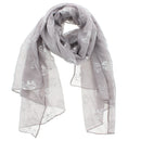 Silver Foil Elephants Scarves