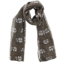 Silver Foil Elephants Scarves