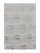 Silver Foil Elephants Scarves