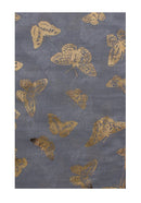 Large Gold Foil Butterflies Scarves