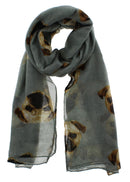 Pug Printed Scarves