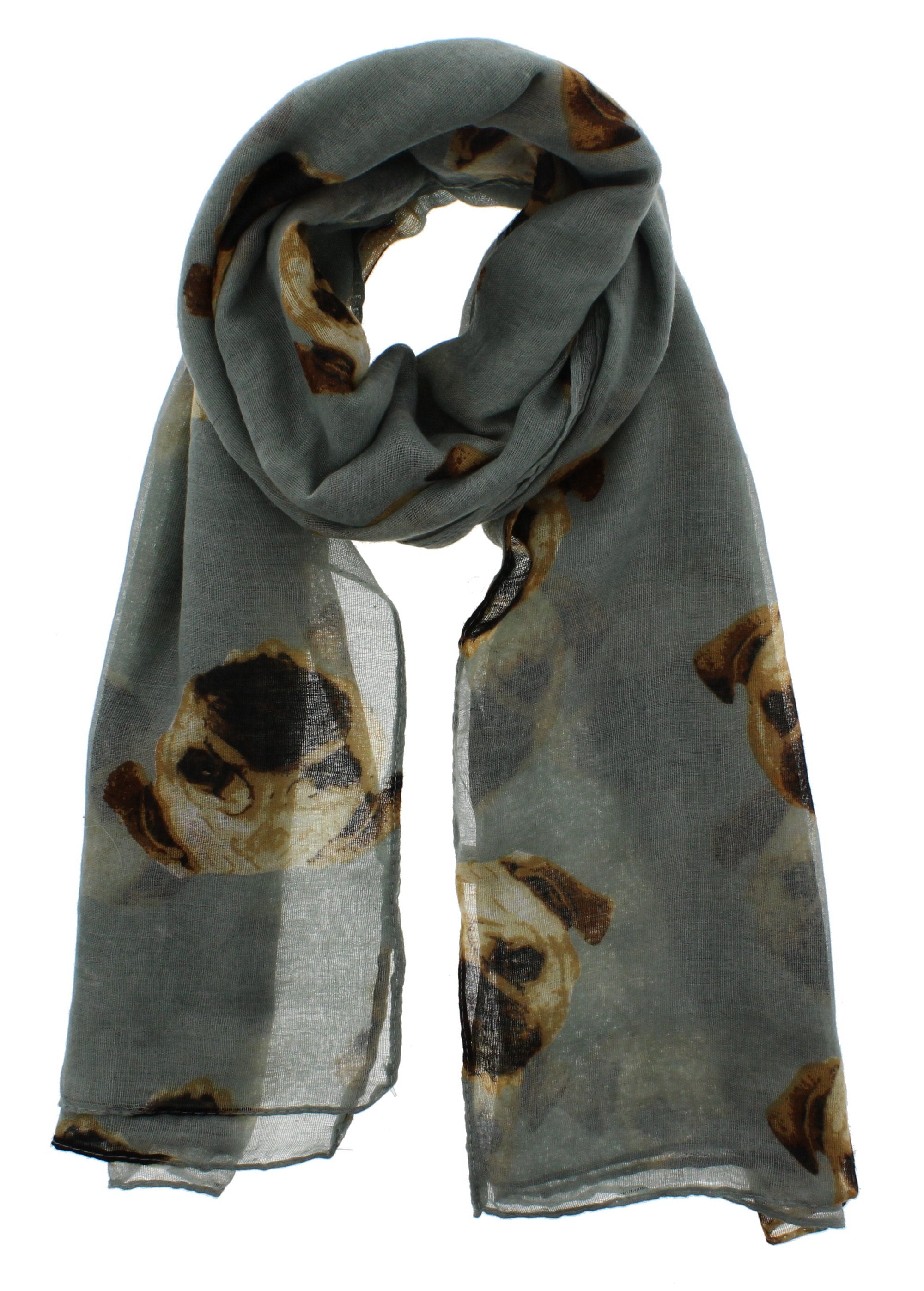 Pug Printed Scarves
