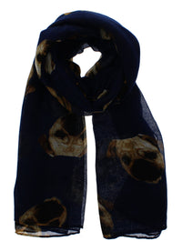 Pug Printed Scarves