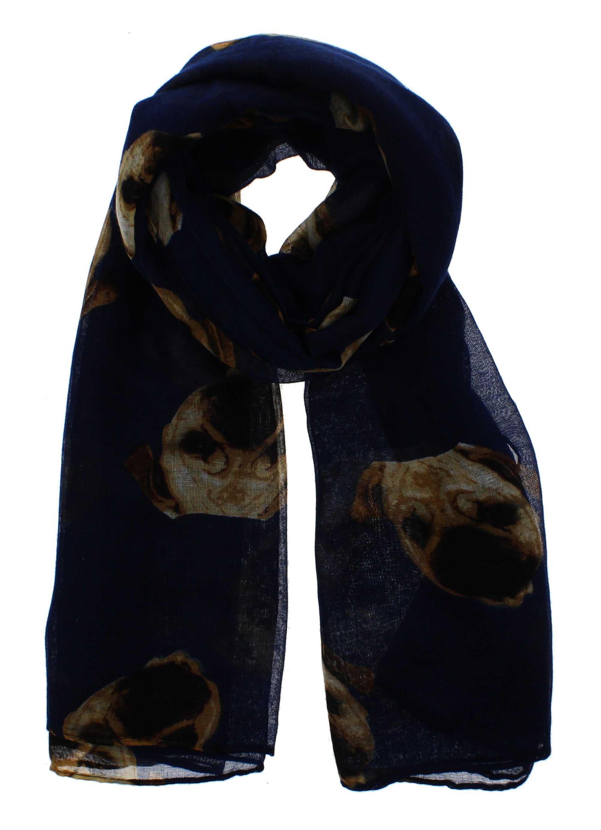 Pug Printed Scarves