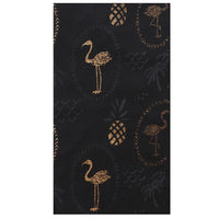 Gold Glitter Flamingos & Pineapples Scarves