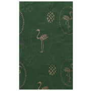 Scarf with Gold Glitter Flamingos & Pineapples