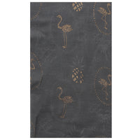 Gold Glitter Flamingos & Pineapples Scarves