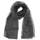 Gold Glitter Flamingos & Pineapples Scarves