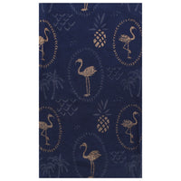 Gold Glitter Flamingos & Pineapples Scarves