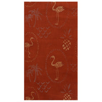 Gold Glitter Flamingos & Pineapples Scarves