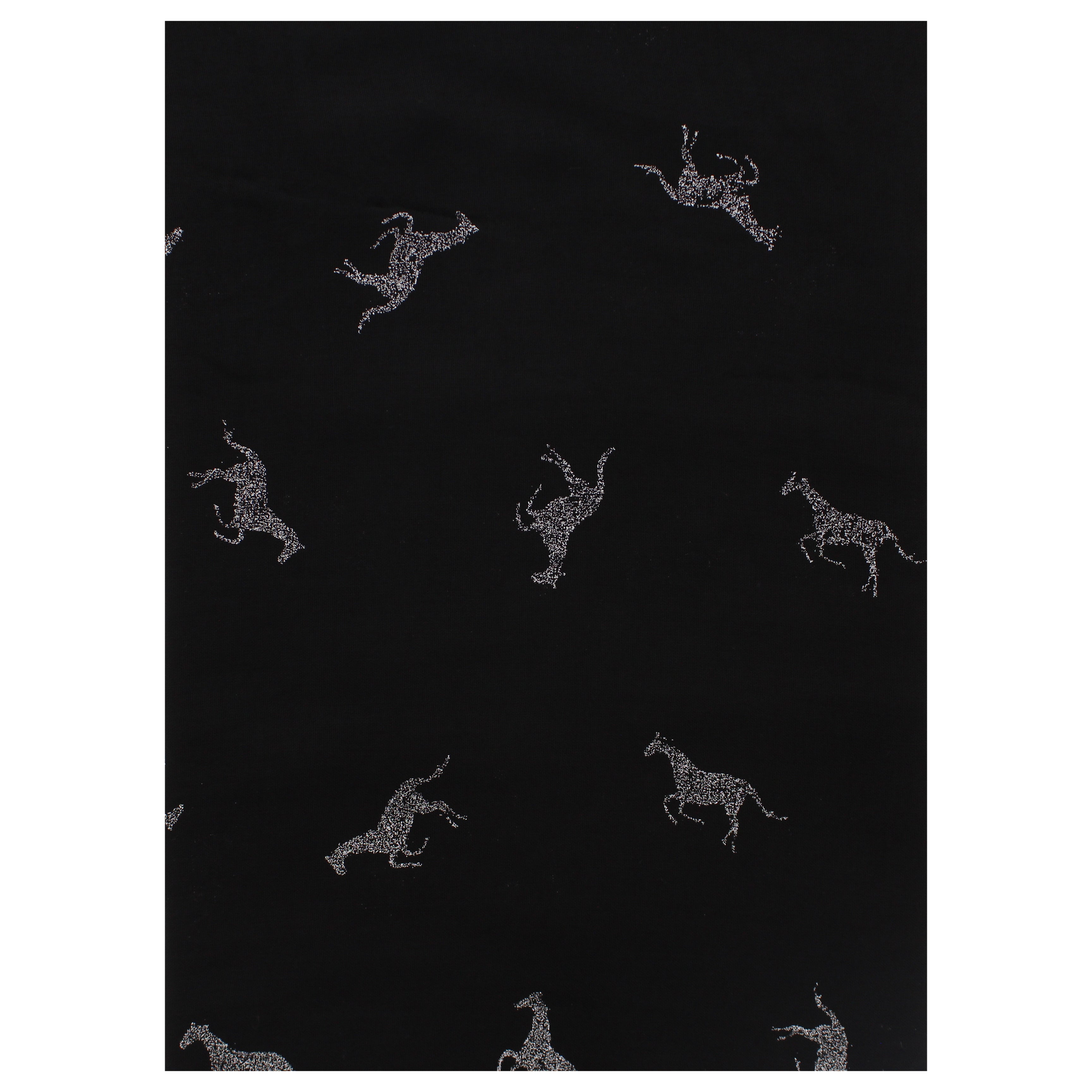 Silver Glitter Horses Scarves