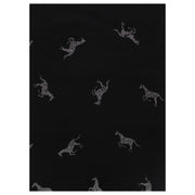 Scarf with Silver Glitter Horses