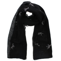 Silver Glitter Horses Scarves