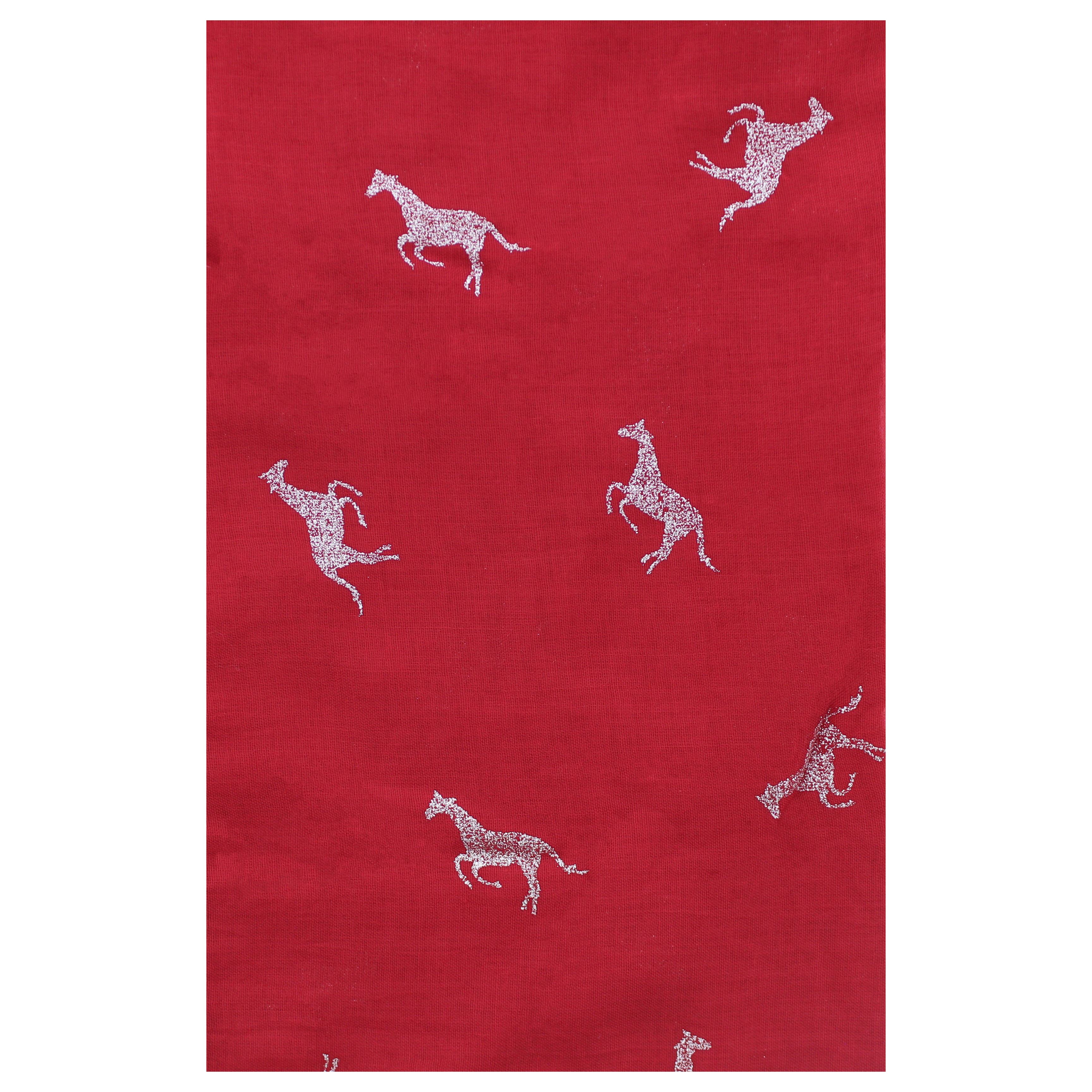 Silver Glitter Horses Scarves