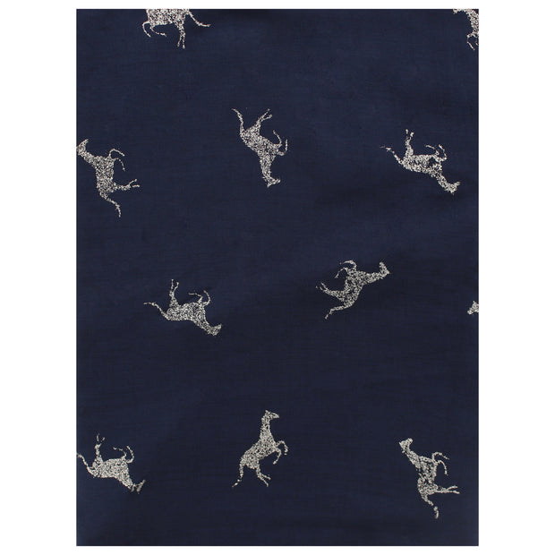 Scarf with Silver Glitter Horses