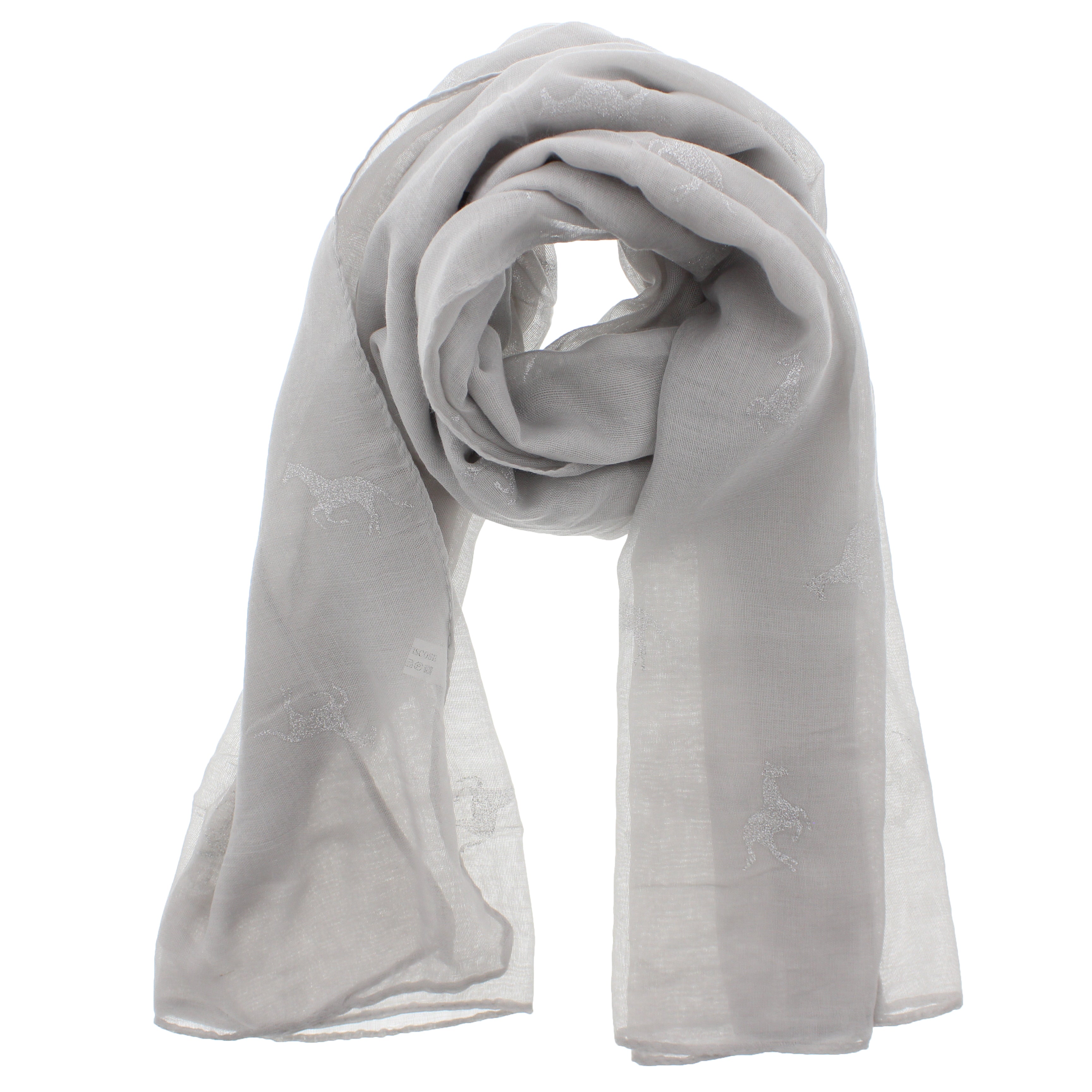 Silver Glitter Horses Scarves