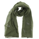 Silver Glitter Horses Scarves
