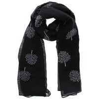 White Trees Printed Scarves