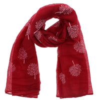 White Trees Printed Scarves