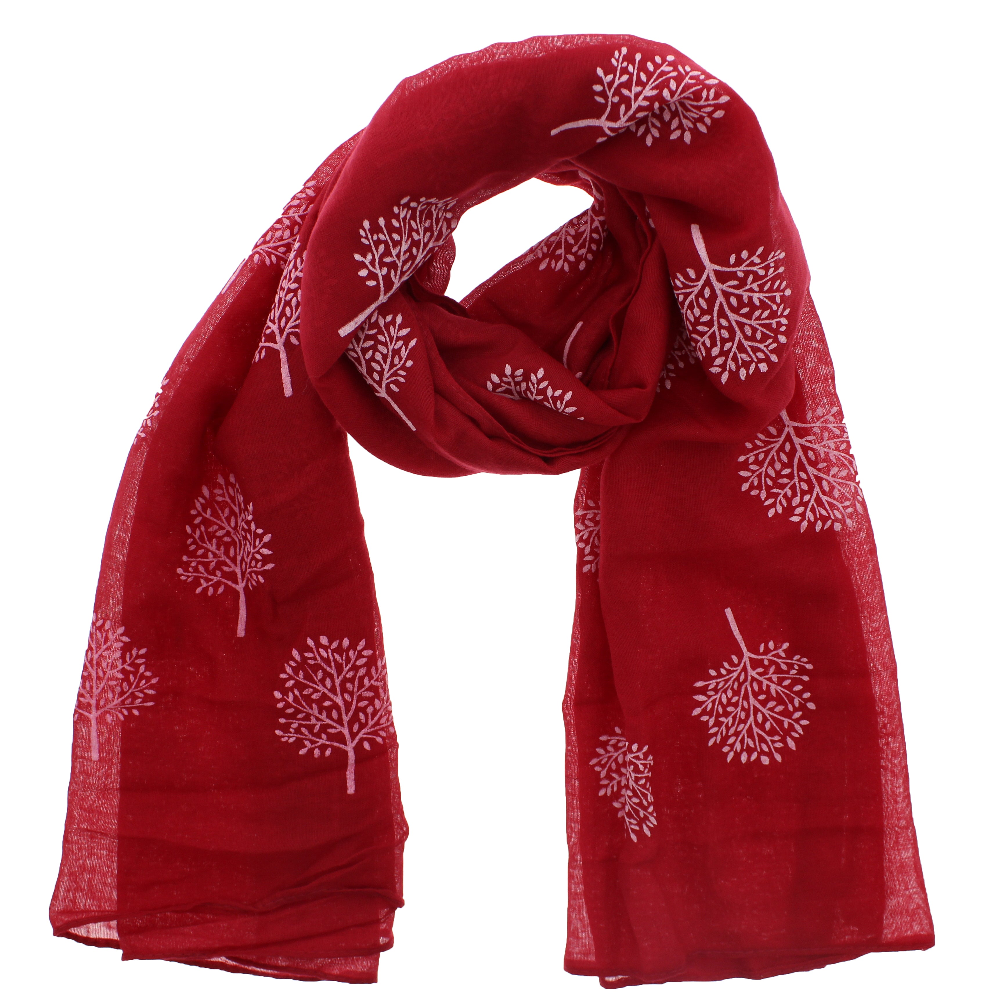 White Trees Printed Scarves