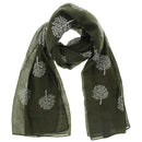 White Trees Printed Scarves