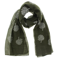 White Trees Printed Scarves