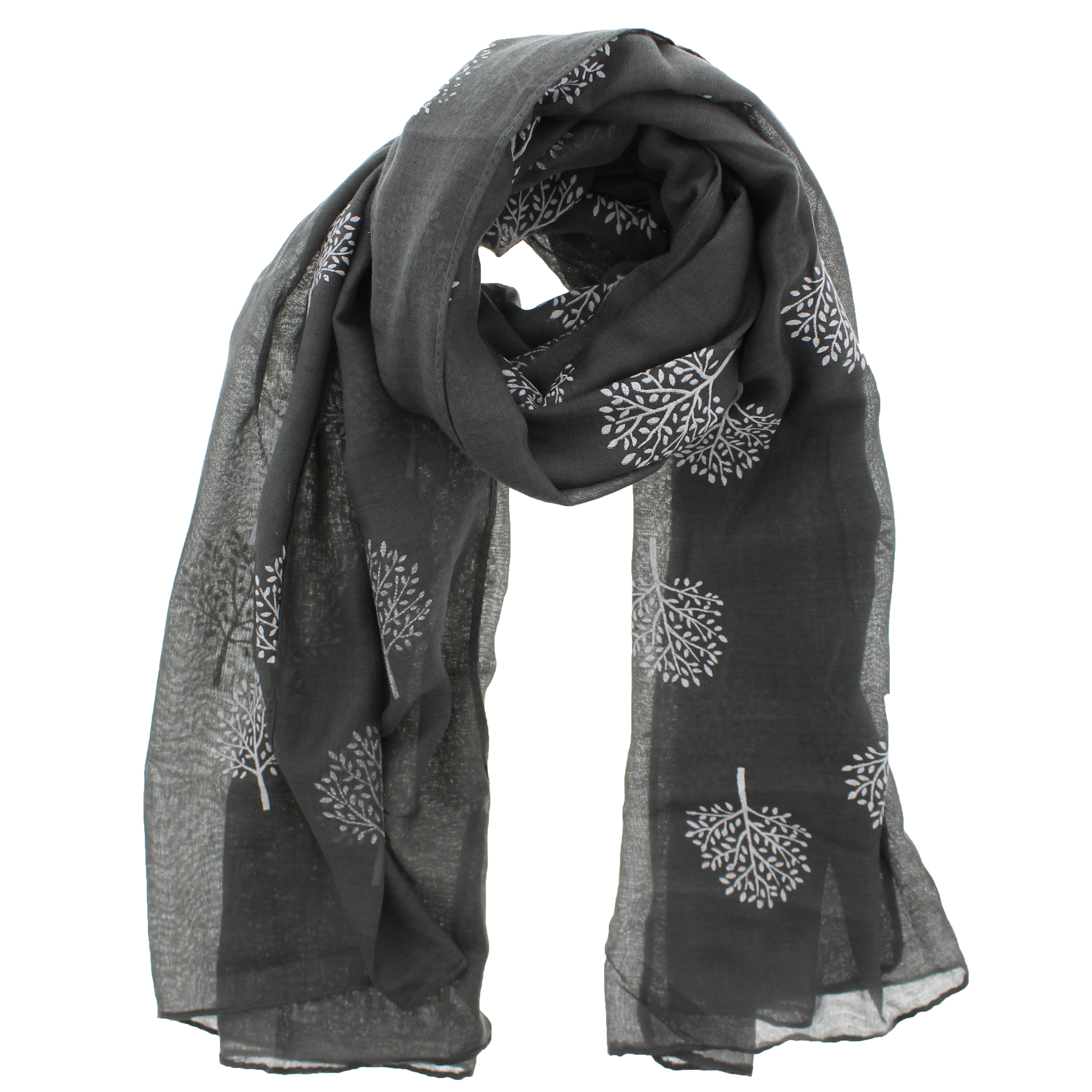 White Trees Printed Scarves