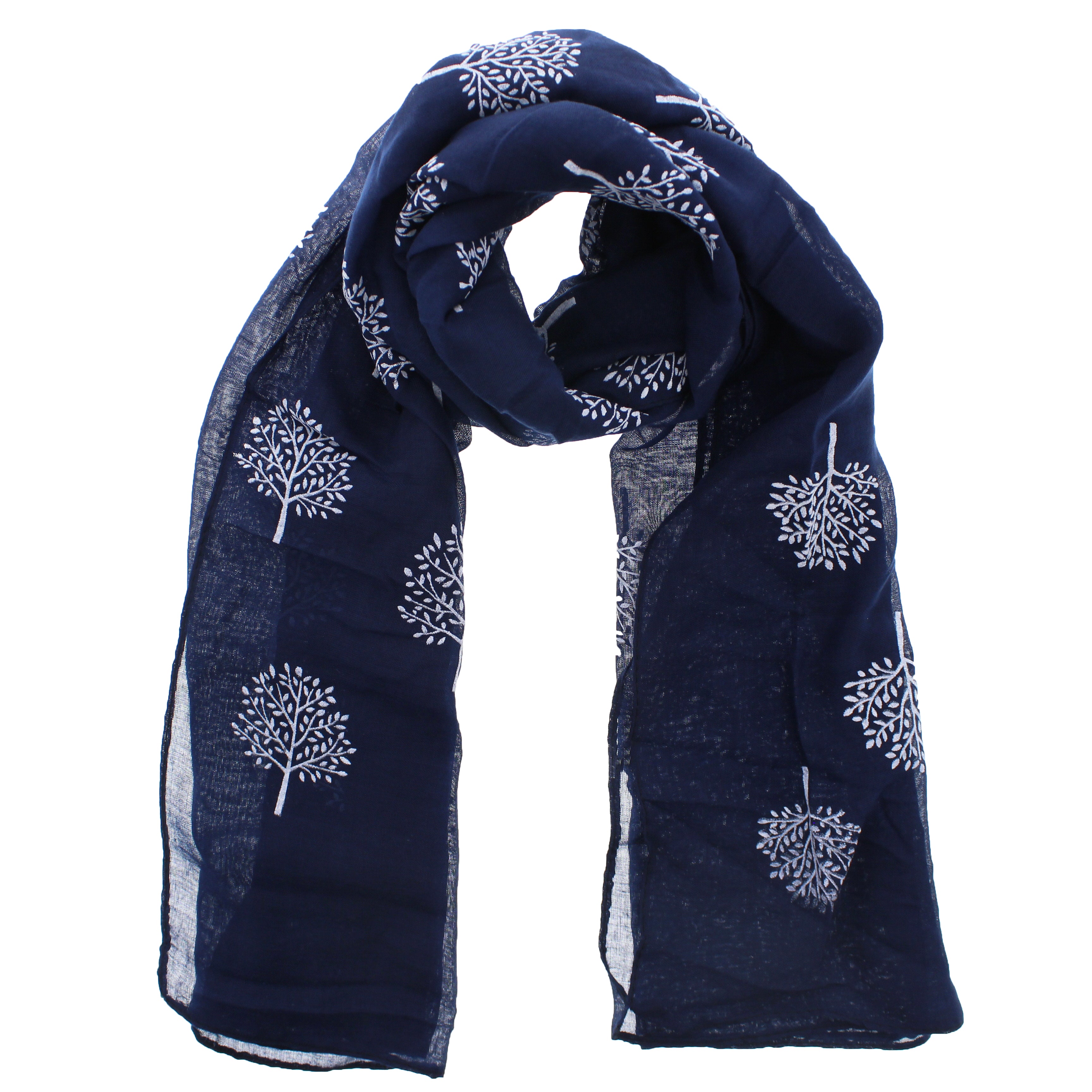 White Trees Printed Scarves