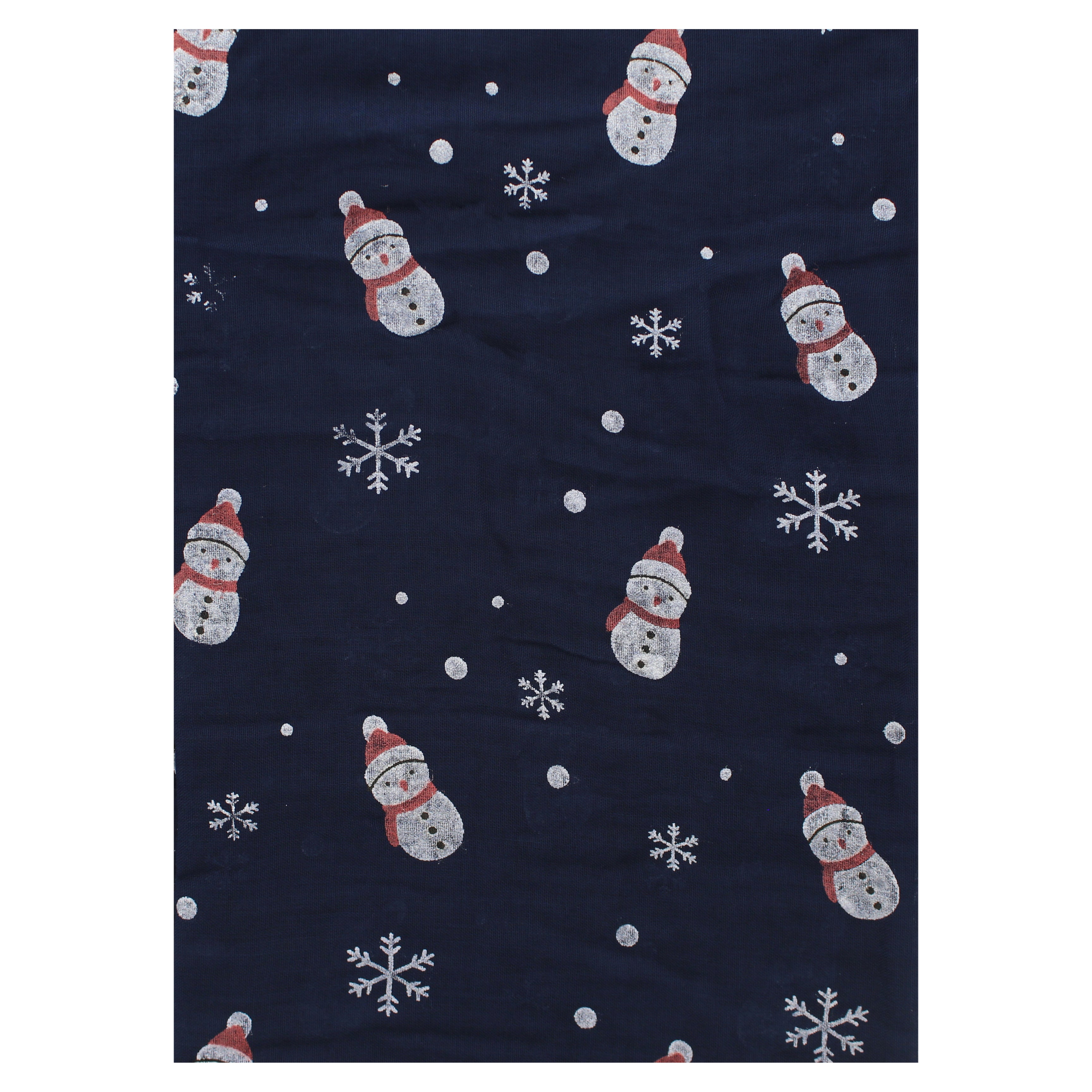 Snowflakes & Snowmen Printed Scarves