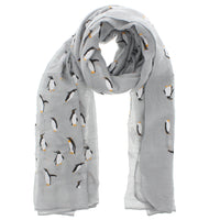 Mini Penguins Printed Scarves