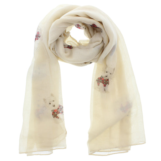 Tartan Dogs Printed Scarves