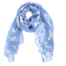 Silver Foil Butterflies Scarves