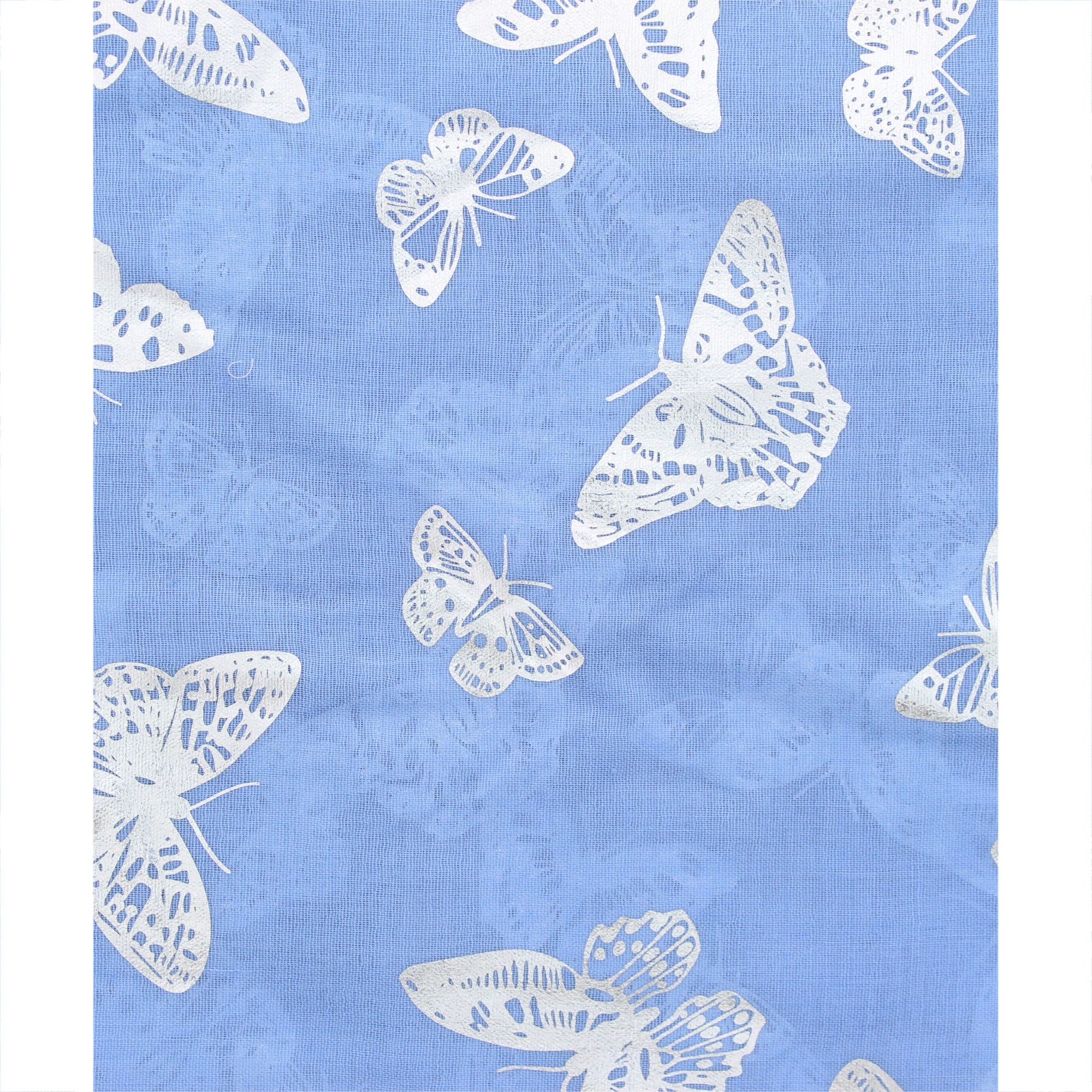 Silver Foil Butterflies Scarves