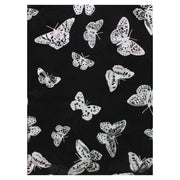 Scarf with Silver Foil Butterflies