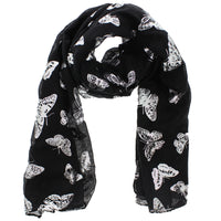 Silver Foil Butterflies Scarves