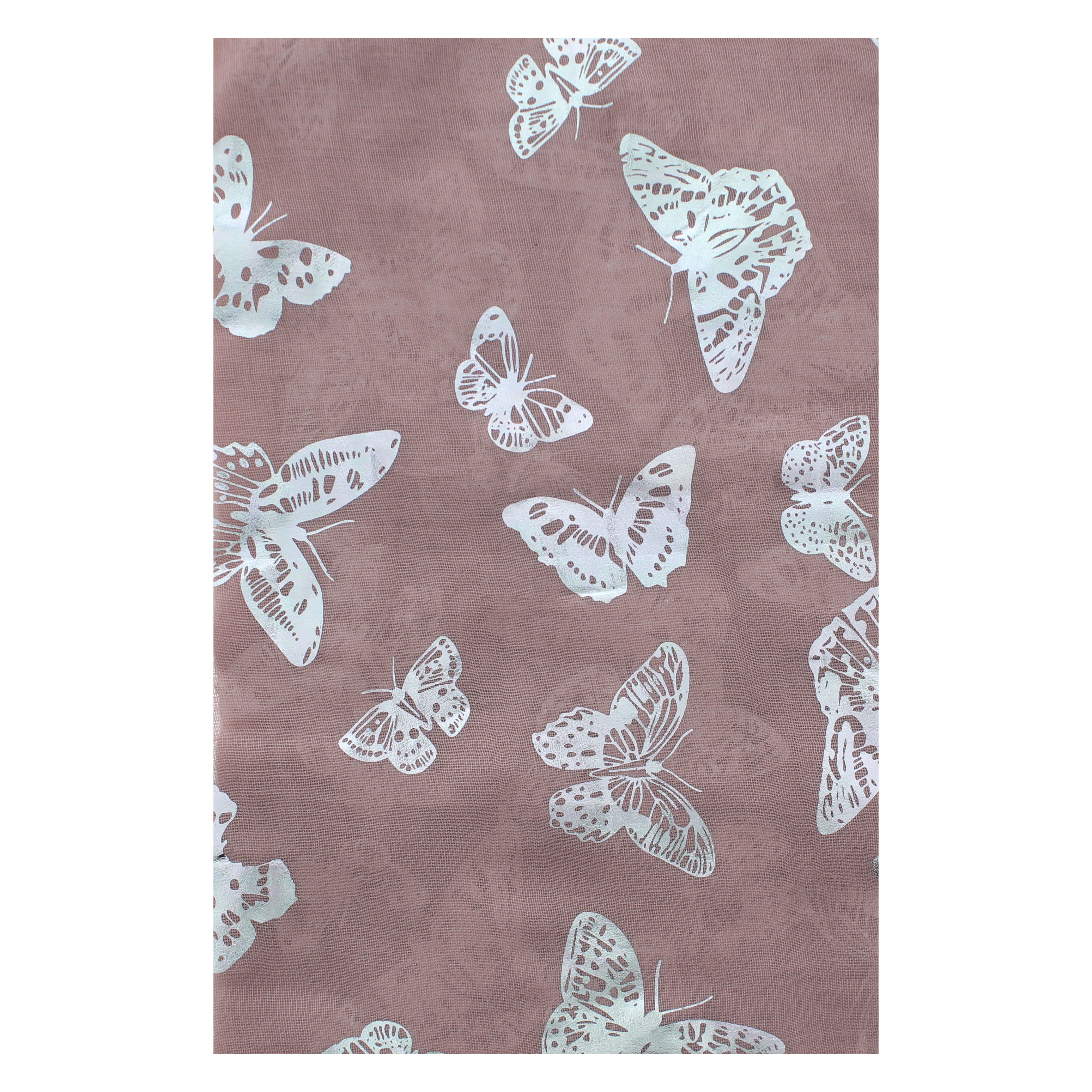 Silver Foil Butterflies Scarves