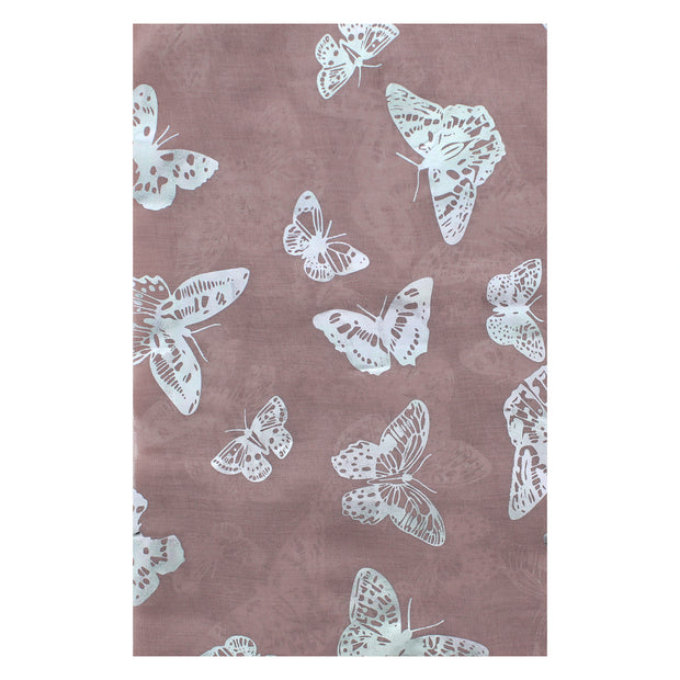 Scarf with Silver Foil Butterflies