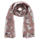 Silver Foil Butterflies Scarves