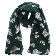 Scarf with Silver Foil Butterflies