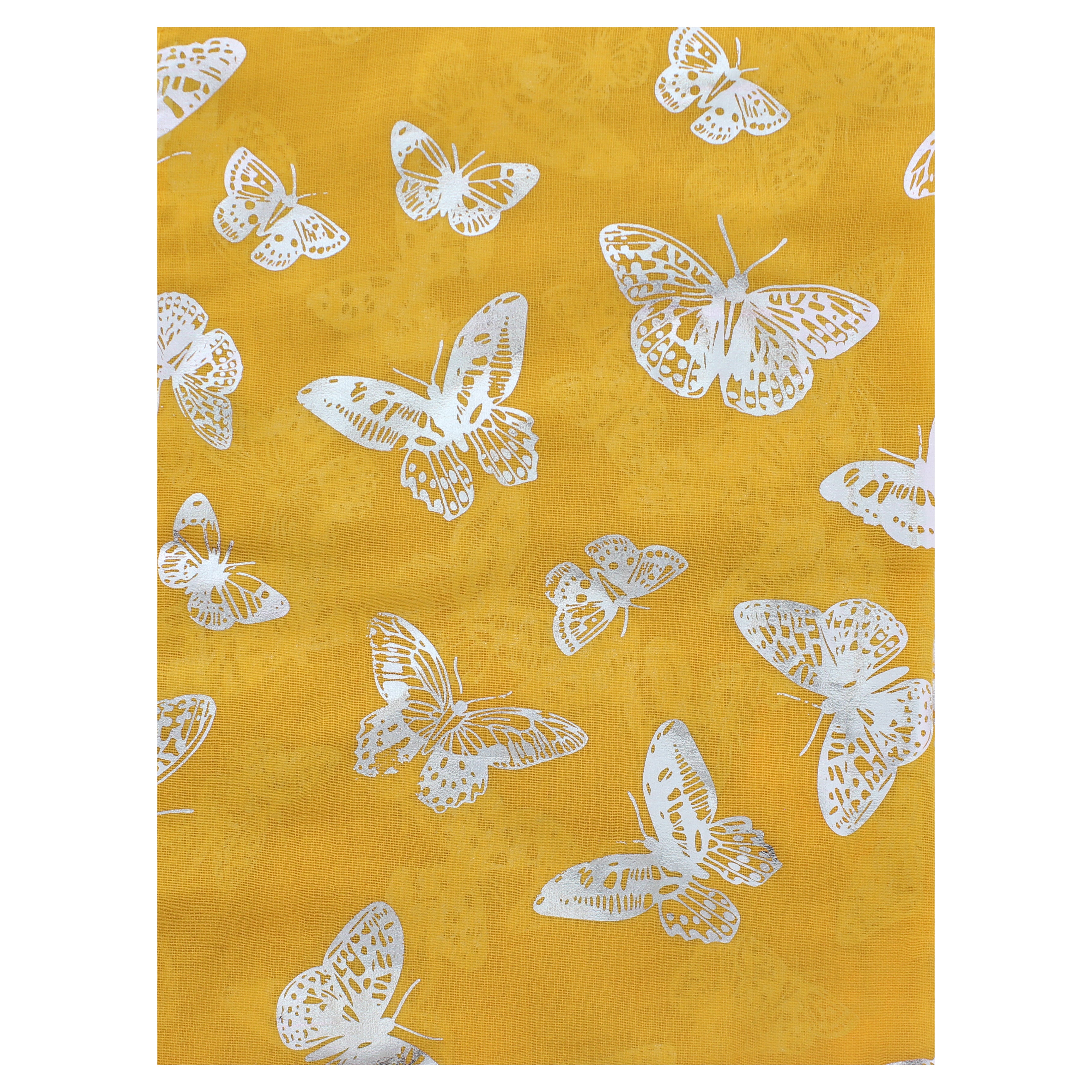 Silver Foil Butterflies Scarves