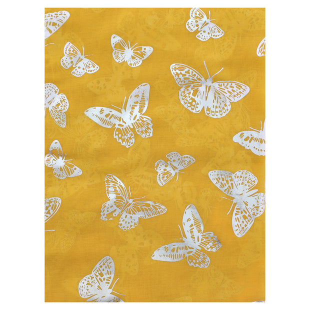 Scarf with Silver Foil Butterflies