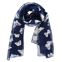 Silver Foil Butterflies Scarves