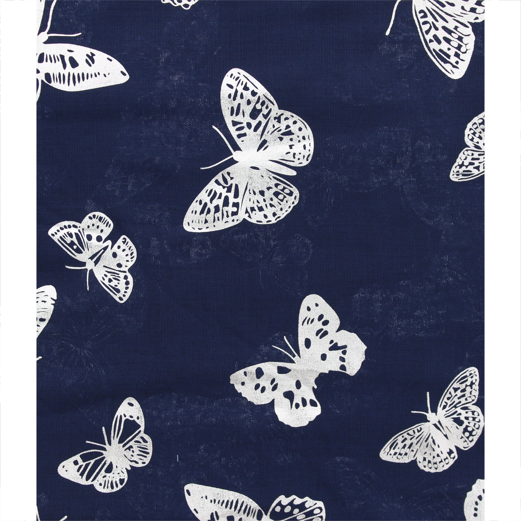 Silver Foil Butterflies Scarves